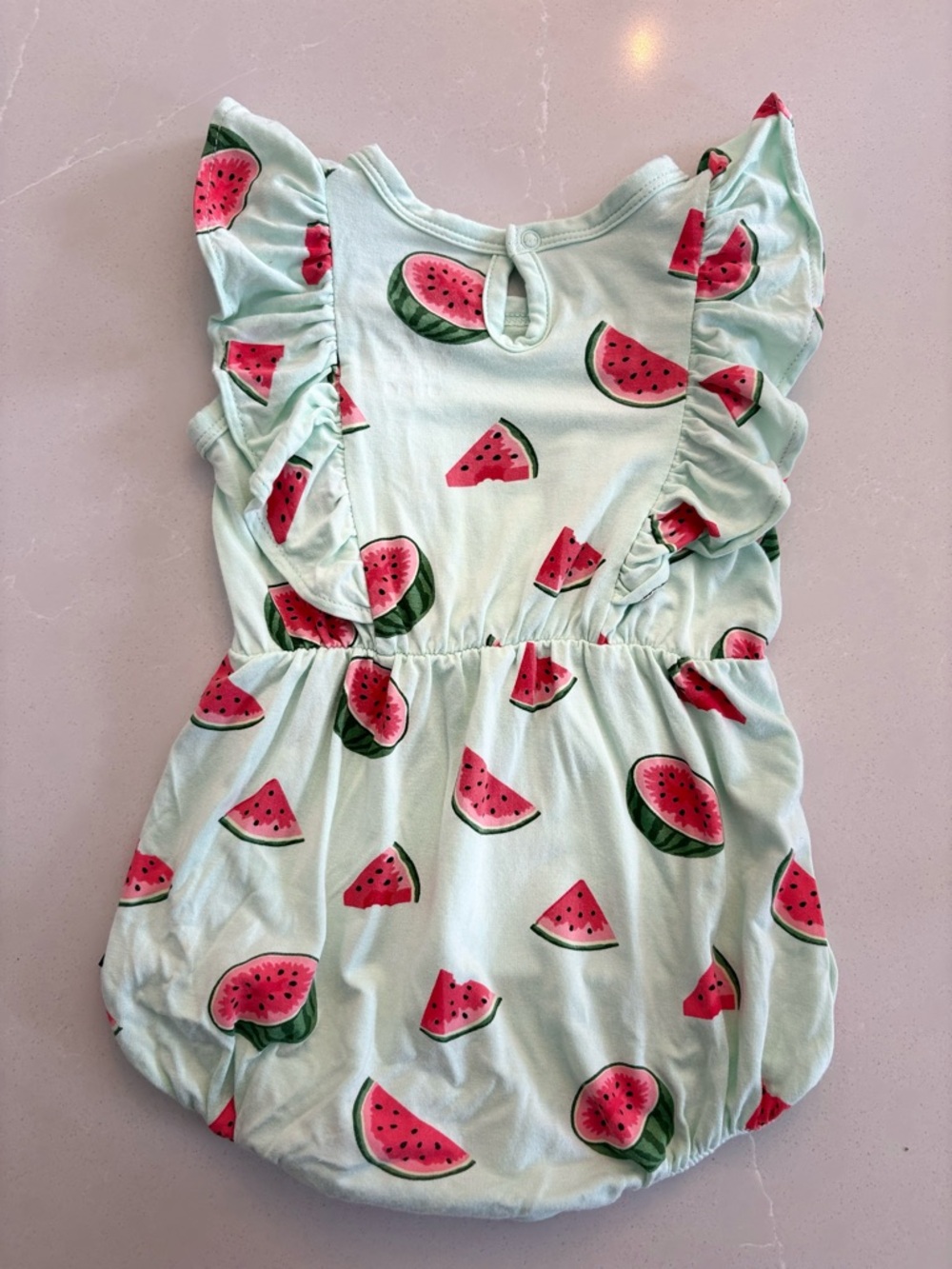 Kyte Baby Watermelon Print Bubble Romper - Picture 3 of 4